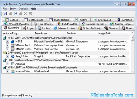 Autoruns Free Download For Windows Pc Cleaning Tools