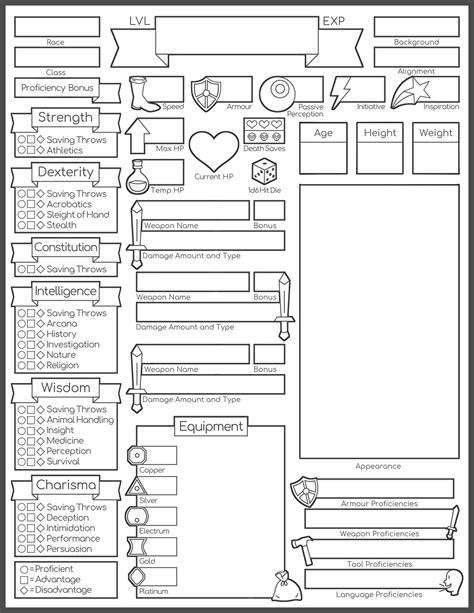 I Drew Some Custom Blank Character Sheets Theyre Free To Use R