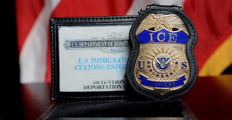 Immigration And Customs Enforcement Credentials Photo Courtesy Of Ice