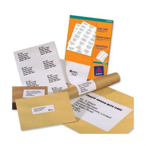 Add to labels any data like texts, images, attributes, custom fields. Avery Multipurpose Labels Laser Copier Inkjet 24 per Sheet DPS24-100