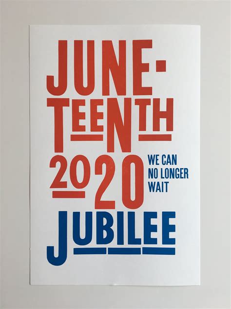 Juneteenth 2020 Poster Blount Objects