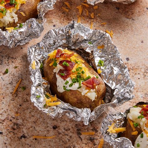 Grilled Baked Potatoes Where Have You Been Our Whole Lives Recipe
