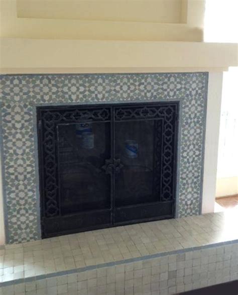Moroccan Tile Fireplace Mosaic House Around The Designer Carol