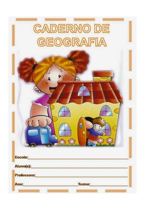 Capas de caderno coloridas para a Educação Infantil