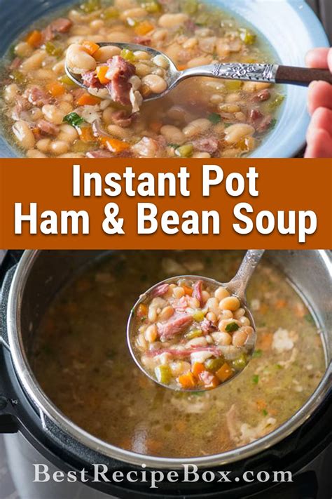 Pressure Cooker Ham And Bean Soup With Canned Beans Powell Mect1980