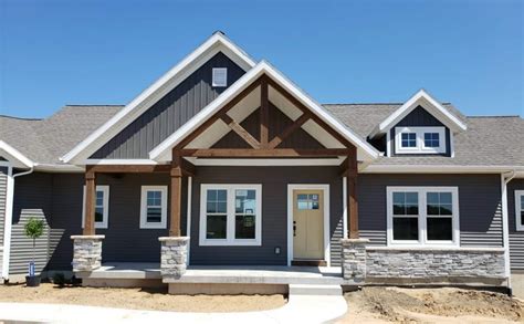 Dark Gray Siding With White Trim Exterior Color Selections Ranch