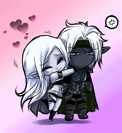 Dark Elf Chibi Dungeons And Dragons