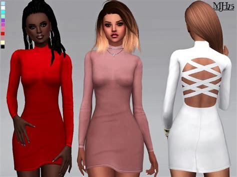 The Sims Resource Cutaway Bodycon Dress By Margeh 75 • Sims 4 Downloads