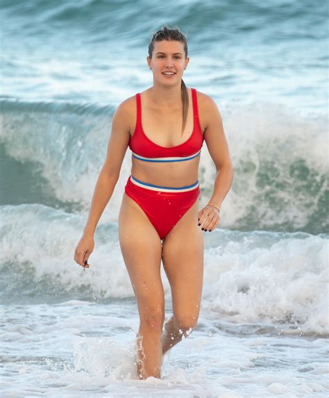Blonde Stunner Eugenie Bouchard Shows Her Admirable Body In A Red