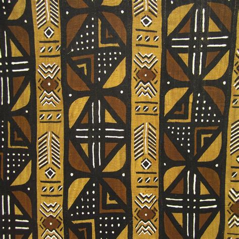 Extra Large Black And White Tribal Print Mudcloth African Textiles