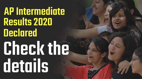 Ap Intermediate Results 2020 Declared Ap Inter Results 2020 Watch