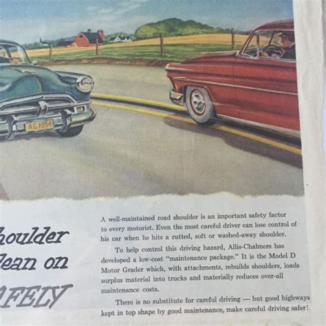 Vintage Allis Chalmers Tractor Division Magazine Advertisement