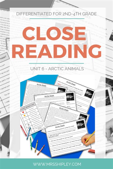 Close Reading Unit 6 Arctic Animals Reading Unit