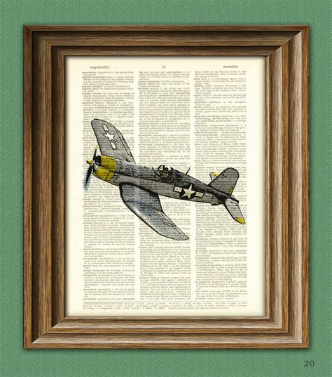 Chance Vought F U Corsair Wwii Airplane Fighter Vintage Etsy