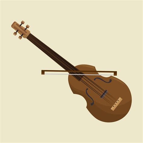 Icono De Diseño De Instrumento De Música De Violín Clásico Vector Premium