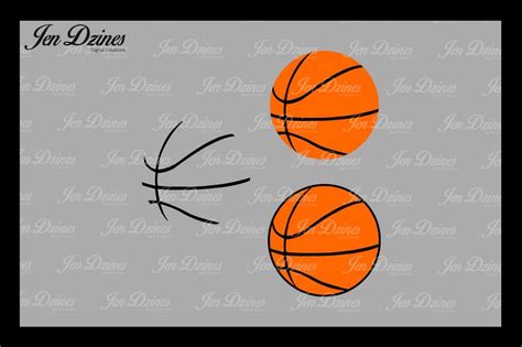 Basketball Svg Dxf Eps Png By Jen Dzines