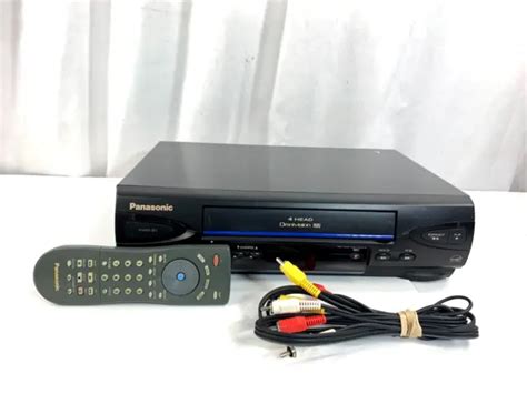 PANASONIC VCR VHS Player PV V4022 A 4 Head Omnivision Blue Line W