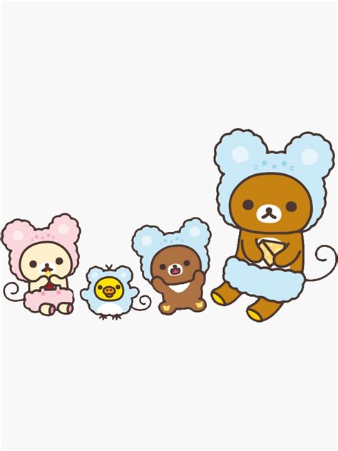 Rilakkuma Mouse And Friend Sticker For Sale By Gamehamza Redbubble