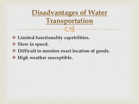 In transportation system computers are widely used. Water transportation