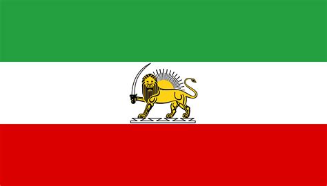 Lion And Sun Flag Historical Flag Of Iran Last Used In 1979 By The