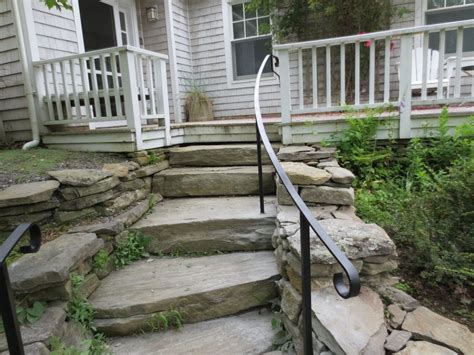 Natural Stone Handrails For Porch Steps — Randolph Indoor And Outdoor