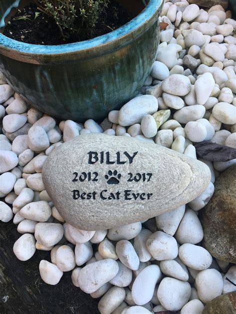Engraved Personalised Pet Memorial Stone Personalised Dog Etsy
