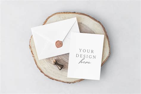 Invitation Card And Envelope Mockup Free Design Resources