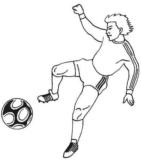 Coloriage de joueur de foot à imprimer sur Coloriage DE .com