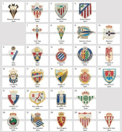 Badge Pin Spanish Football Club Spain Pins Part 1 Ebay
