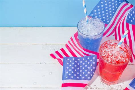 drinks for american independence day stock image image of american glace 246359349