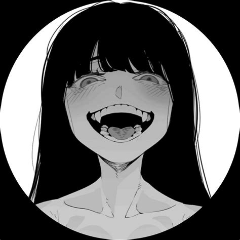 愛 𝑲𝒖𝒓𝒐𝒊 Anime Smile Anime Expressions Creepy Smile