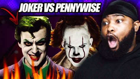😤this got wild the joker vs pennywise epic rap battles of history youtube