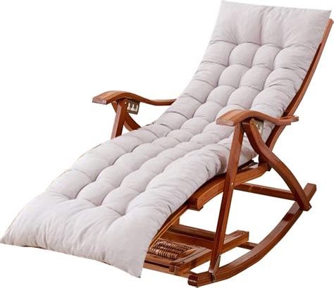 Lhnly Inclinable Fauteuil à Bascule Rocking Chair Pour Salon De Jardin Balcon Extérieur Chaise