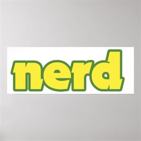 Nerd Posters Zazzle