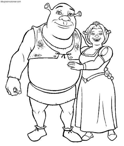 Compartimos con ustedes esta letra e para imprimir y para colorear, con ella los pequeños seguirán aprendiendo algunas palabras. Dibujos Sin Colorear: Dibujos de Personajes de Shrek para ...