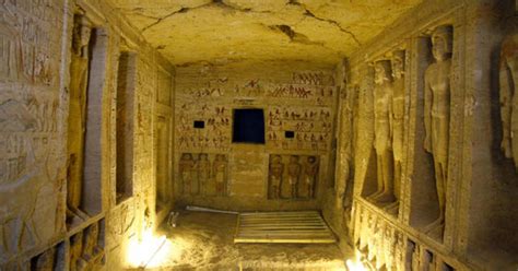 Egyptian Tomb Discovered Ancient Statues And Hieroglyphics Most Significant Discovery In