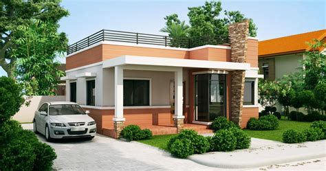 Rommell One Storey Modern With Roof Deck Pinoy Eplans