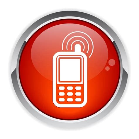 Button Cell Phone Icon — Stock Vector © Maxsim 11637778