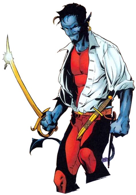 Swashbuckling Nightcrawler Marvel Comic Art