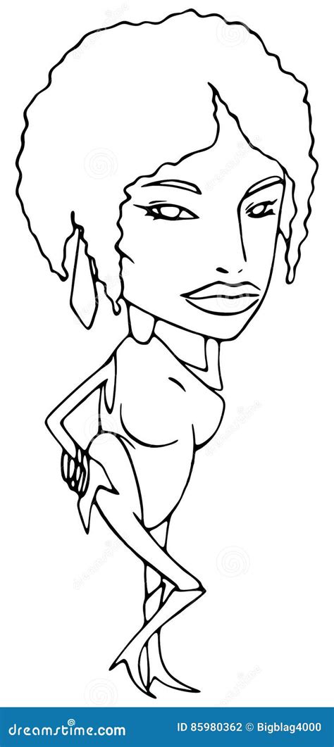 Ebony Female Character Stock Illustration Illustration Of Girl 85980362