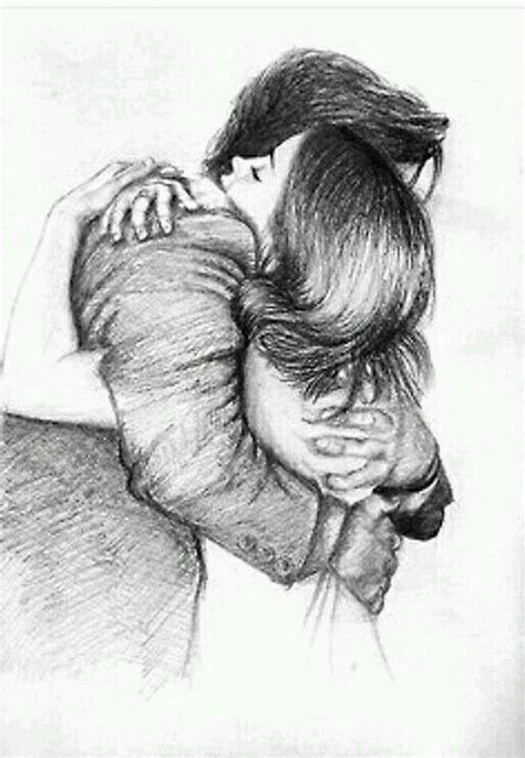 Imagen De Love Hug And Couple Love Drawings Sketches Couple Drawings