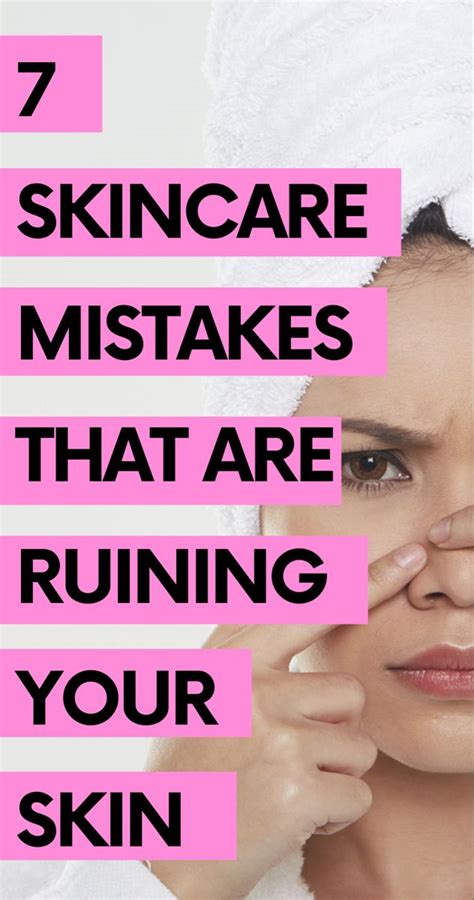 Skincare Tips 7 Mistakes To Avoid For Flawless Skin Skin Care Skin