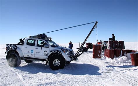 Toyota Hilux Diesel Travels Through Antarctica Using Jet Fuel