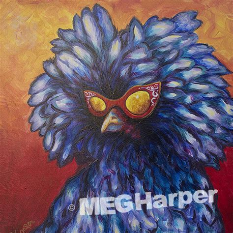 Futures So Bright ~ Meg Harper Arts ~ Reclaimed Hen Painting