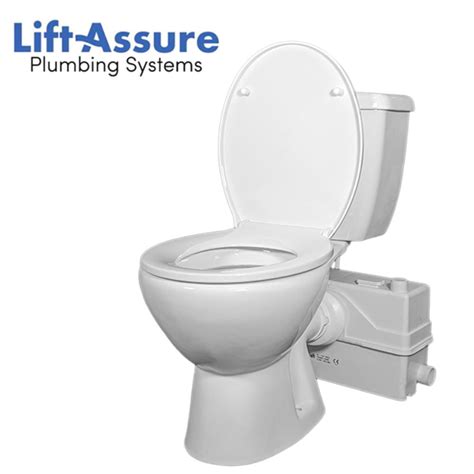 Lift Assure Toilet Macerating Pump Up Flush System American Round