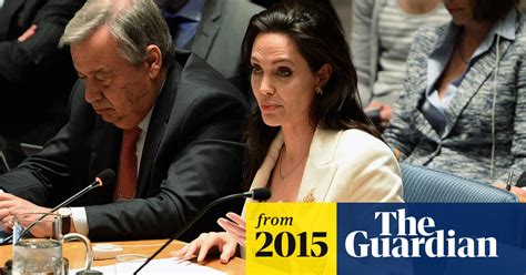 Angelina Jolie Criticizes Un Security Council For Paralysis Over Syria Angelina Jolie The