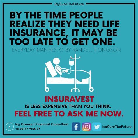 If you can get your life insurance policy before any of these conditions develop, you'll pay substantially less in premiums. icycurethefuture on Twitter: "You can't just buy life insurance with money. You need to buy it ...