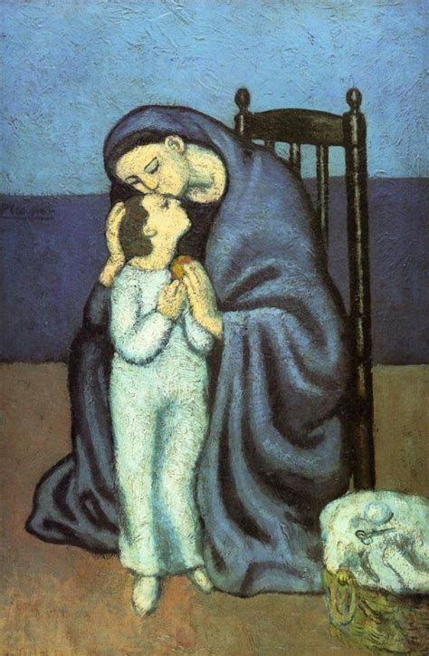 1901 Madre E Hijo Picasso Art Pablo Picasso Art