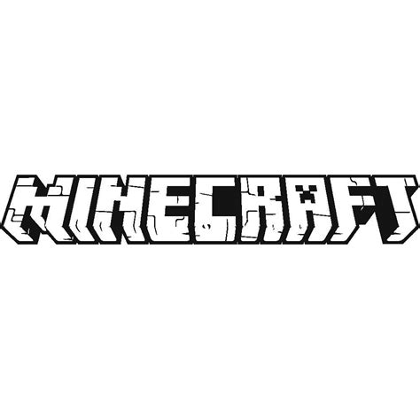 Minecraft White In 2023 Minecraft Logo Minecraft Black And White