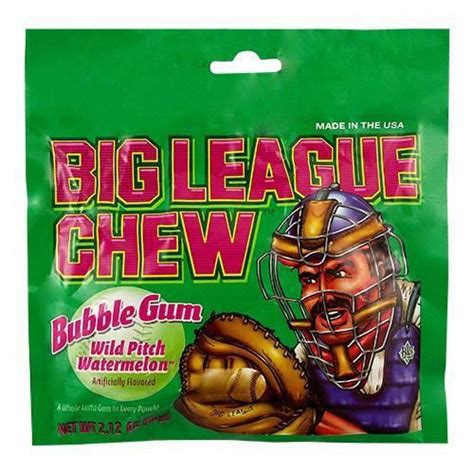 Big League Chew Bubble Gum Watermelon 212 Oz 60g Import Us Achat